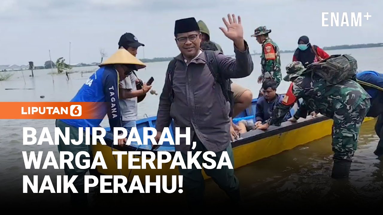 Ratusan Rumah Terendam Banjir, Warga Naik Perahu | Liputan6