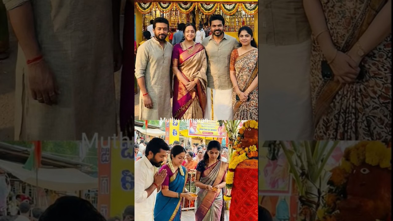 Actor Surya, karthi visit temple#surya#karthi#jyothika#shortsviral #youtuber