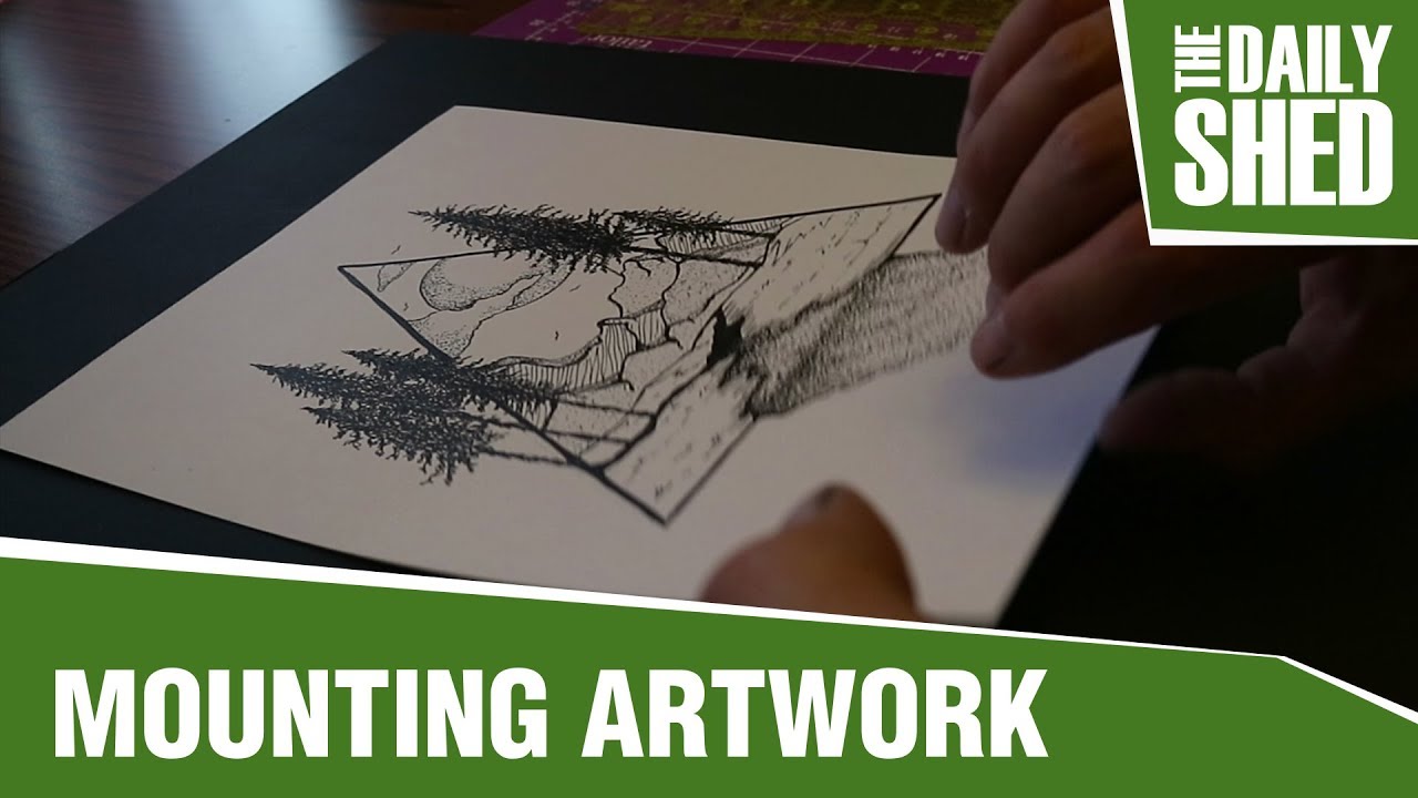 HOW-TO FLOAT MOUNT ARTWORK (HINGING)