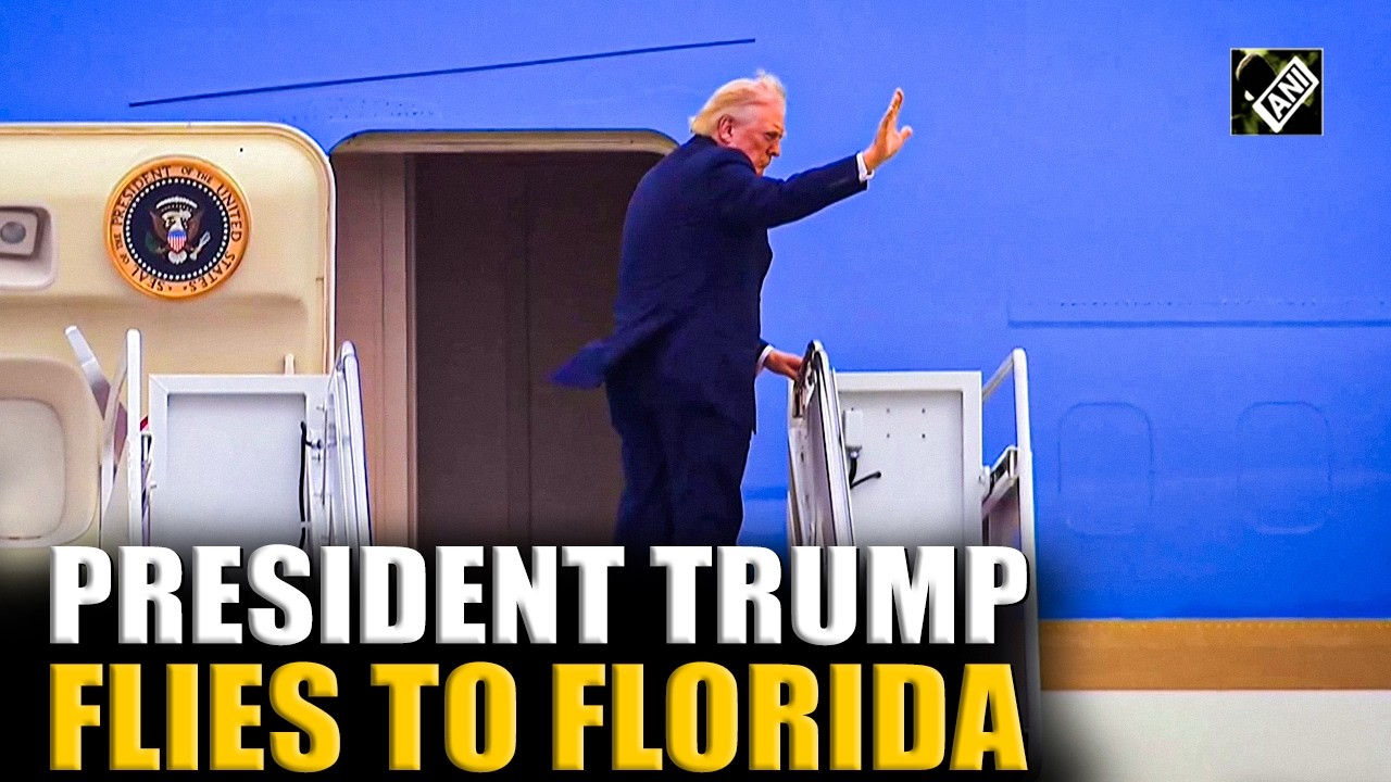 U.S. President Trump departs for Palm Beach, Florida, to spend weekend away from Washington