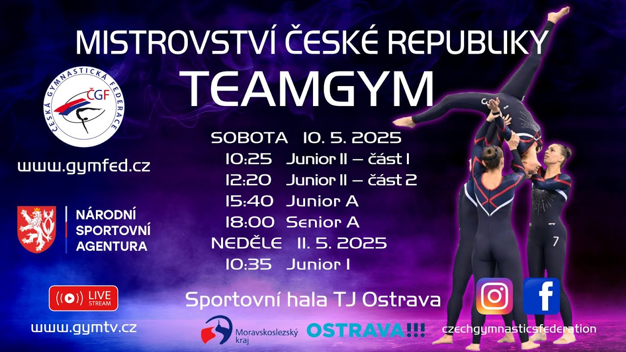 MČR TeamGym 2025 - JUNIOR A, SENIOR A
