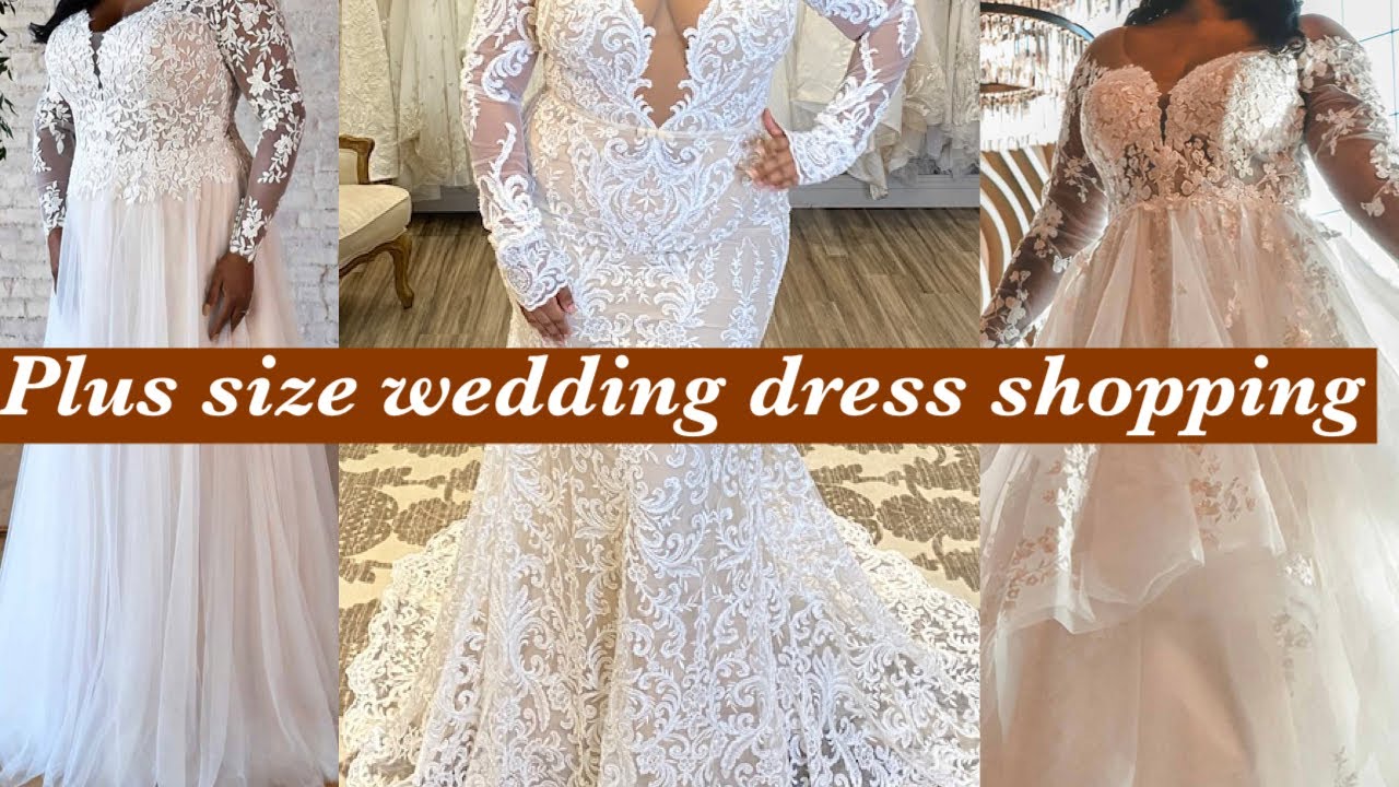 VLOG: TRYING ON WEDDING DRESSES IN USA VS NIGERIA (I said yes): plus size Wedding dress Shopping 🛍
