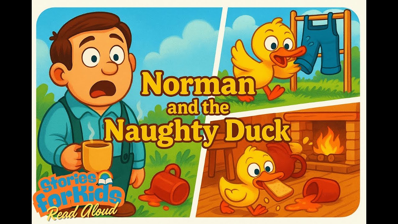 Funny Bedtime Story for Kids | Norman and the Naughty Duck 🦆 Read Aloud