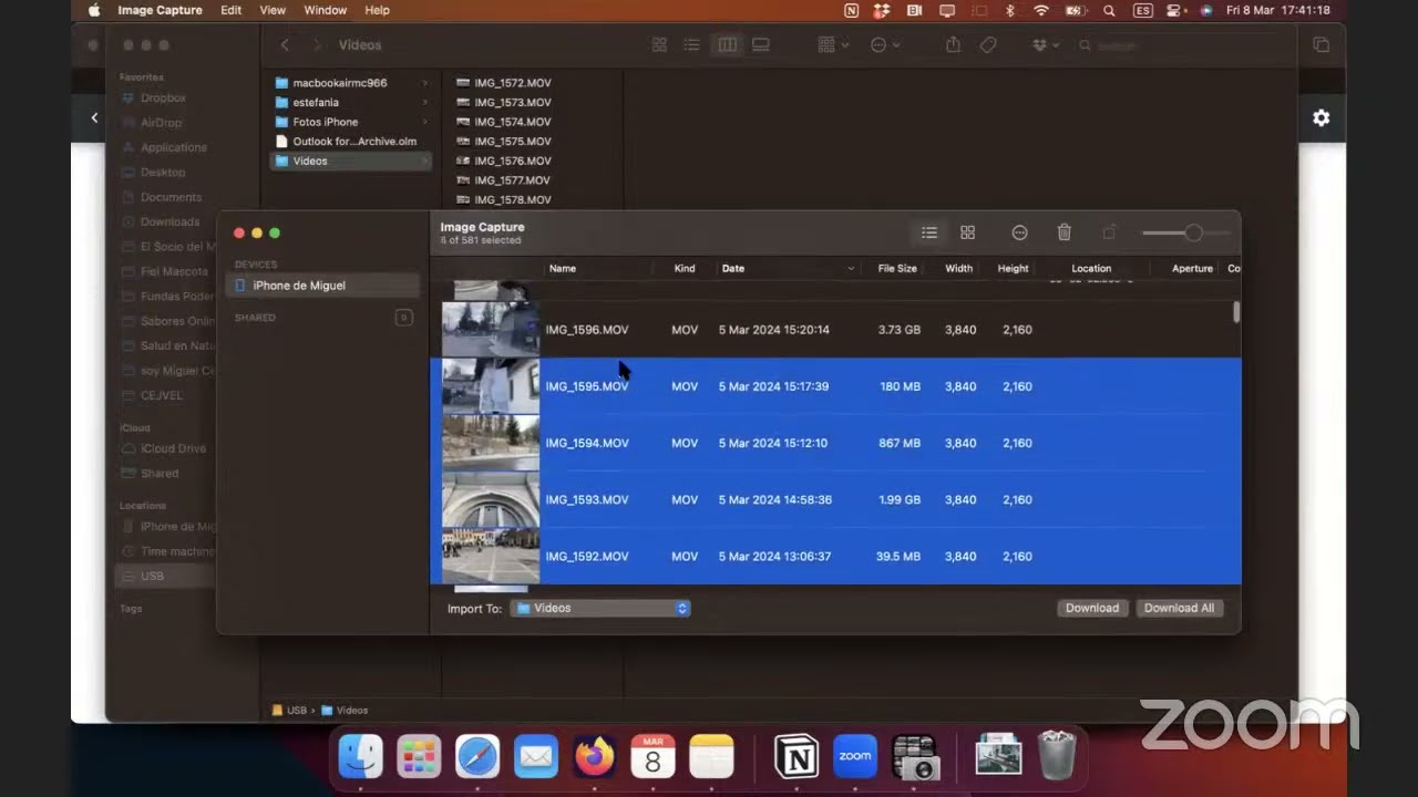 Cómo pasar fotos y videos de iPhone a disco duro externo con Mac Sin guardarlo en la computadora