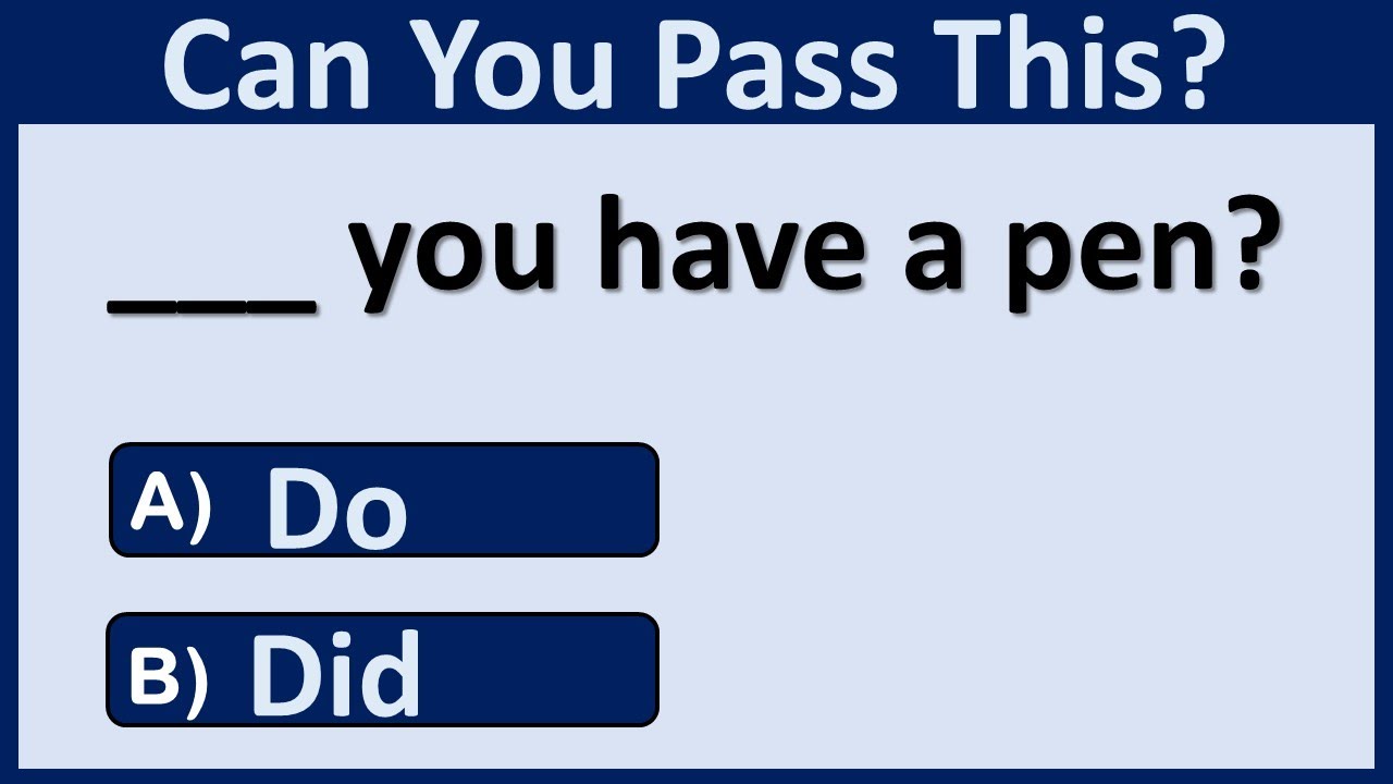 The use Of Did, Do and Don't Quiz/16: Can You Score 60%? #english #englishlanguage #englishgrammar