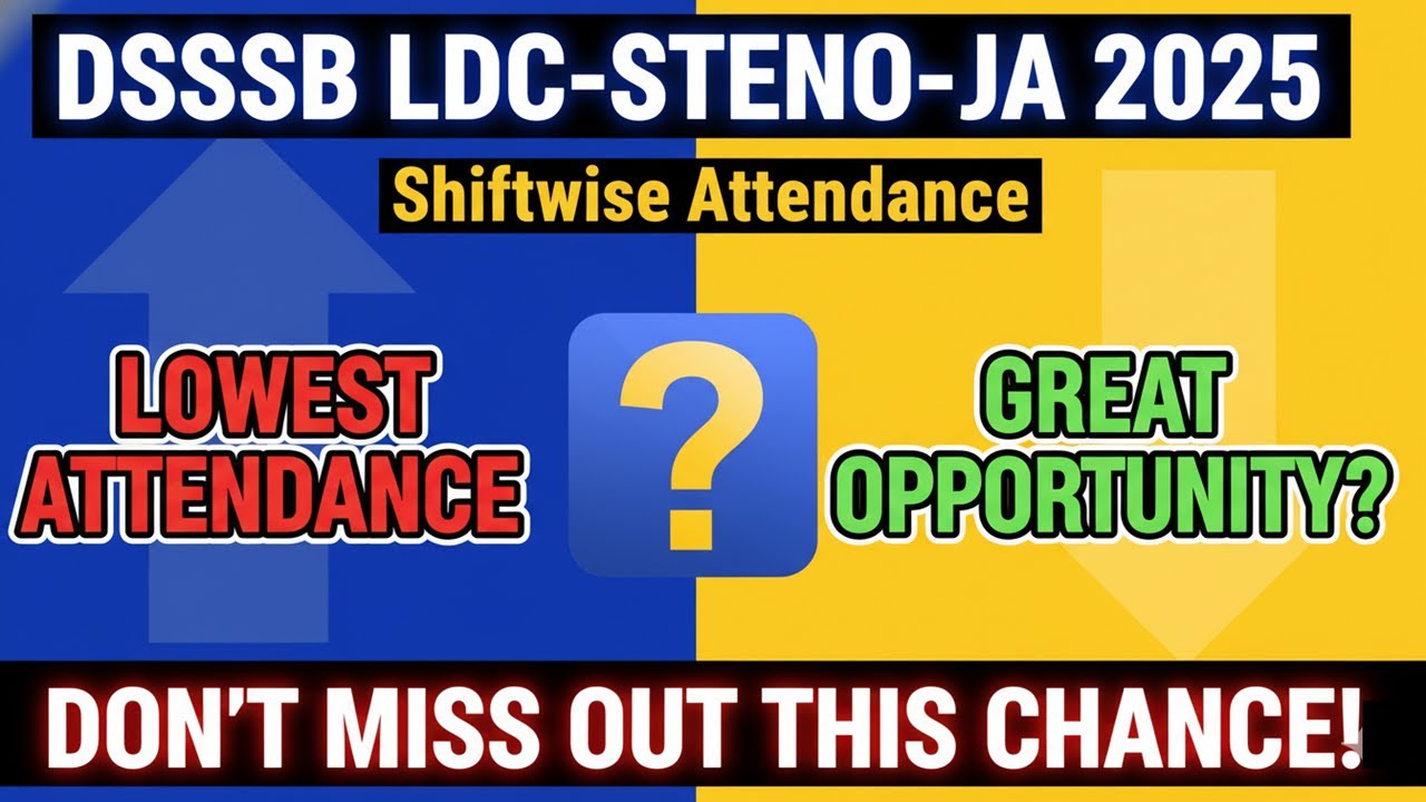 DSSSB 2025 Shifts Analysis 🔍 | कम Competition वाली Shift + Skill Test Hacks!