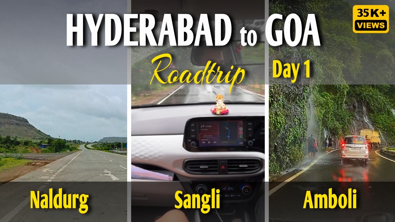 Hyderabad to Goa Road trip by Car | Best Route to Goa | Day 1