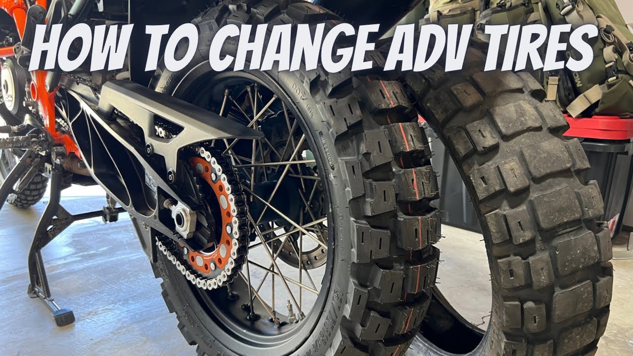 How To Change Adventure Bike Tires?! Motoz Tractionator