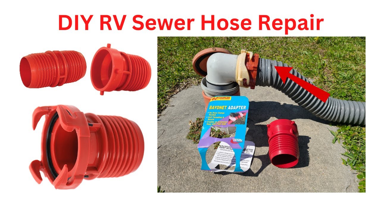 How to Repair Your Leaking RV Sewer Hose With Valterra F02-3108 & F02-3101 Drain Hose EZ Coupler