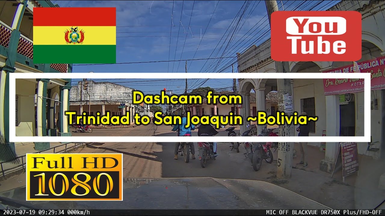 175. 🇧🇴 Dashcam from Trinidad to San Joaquin - Bolivia