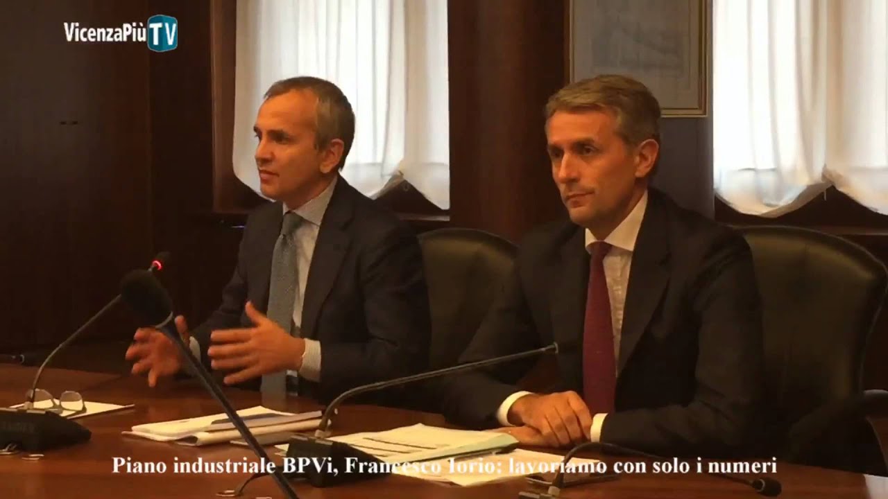 Il piano industriale BPVi, Iorio lavora solo con i numeri