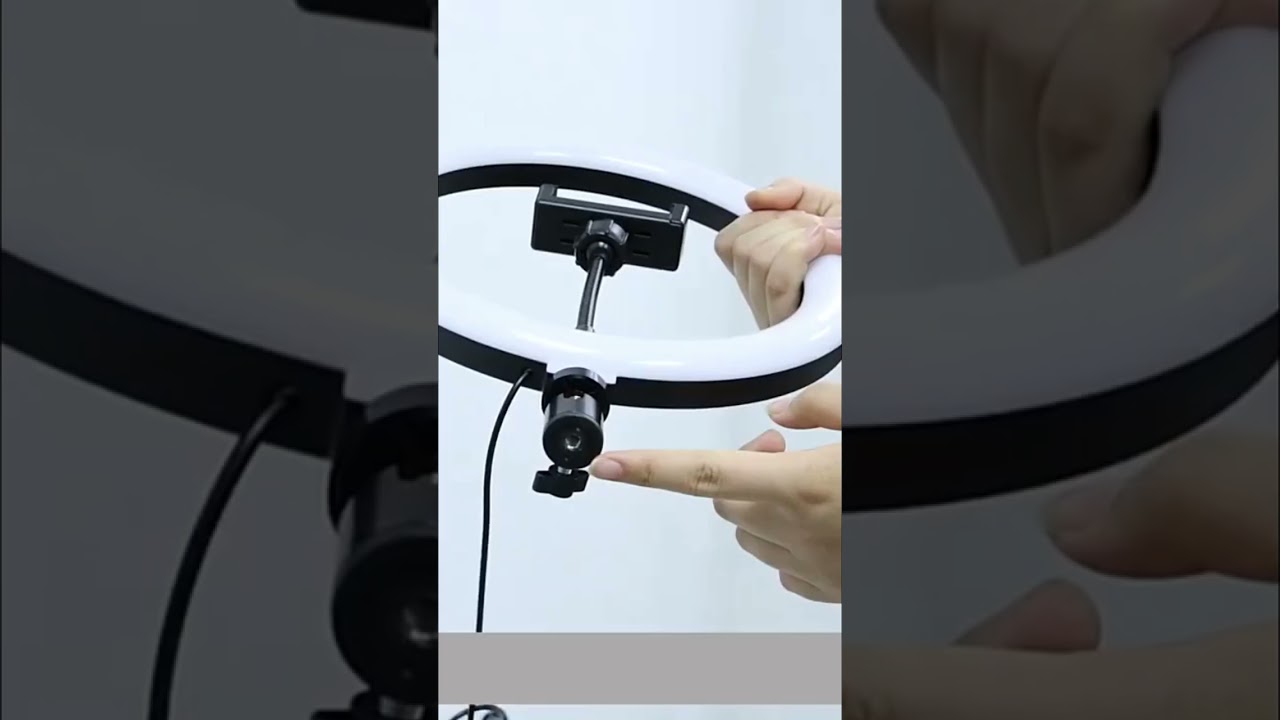 Iluminador Ring Light 44cm 18 polegadas RGB Colorida LED 3 Suporte Celular Iluminador #shorts