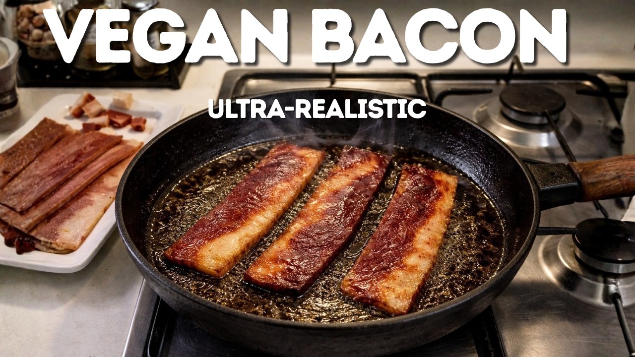 Crispy, golden-edged vegan bacon: Make a Bacon Slab & crispy Lardons!