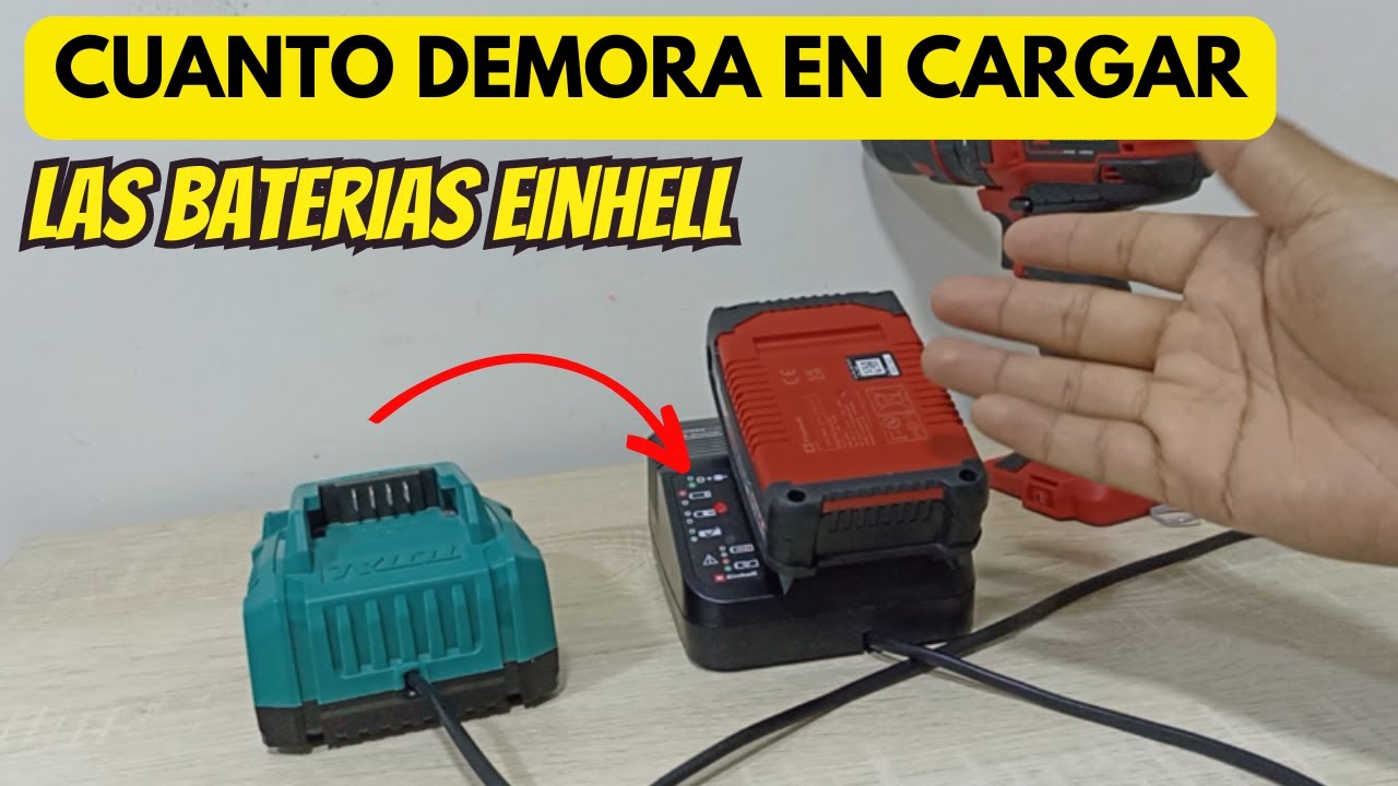 EN CUANTO TIEMPO CARGA LA BATERIA EINHELL ????