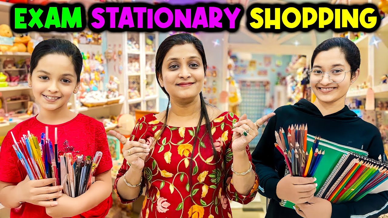 EXAM STATIONERY SHOPPING 🛍️📚 | Mummy Ne Dilwa Diya Sab Kuch! 😱 | Jinni & Dhwani Ka Crazy Reaction 🤯