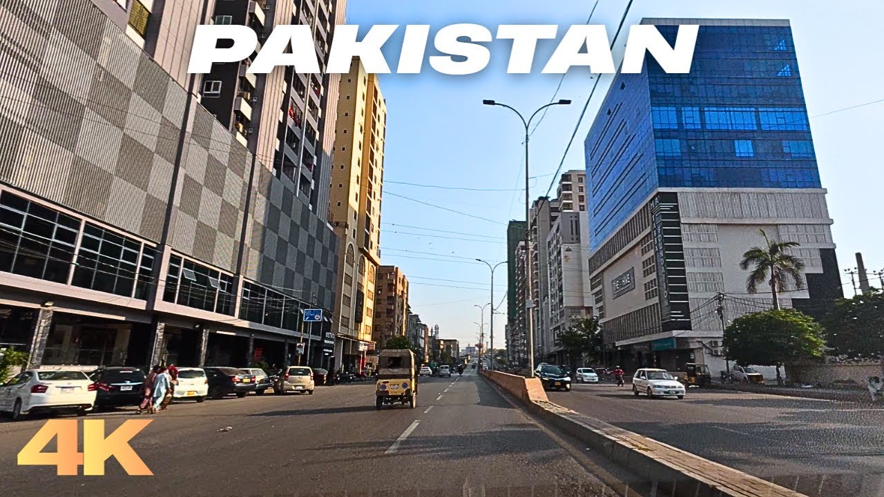 Experience The Beautiful Street View of Pakistan - Street View Karachi in 4K Resolution