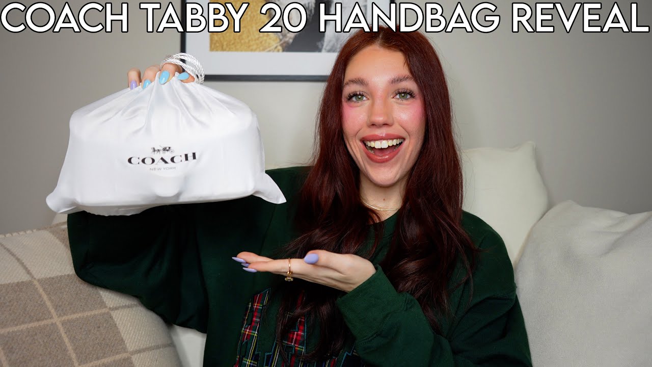 COACH QUILTED TABBY 20 UNBOXING + WHAT FITS INSIDE! | Kenzie Scarlett