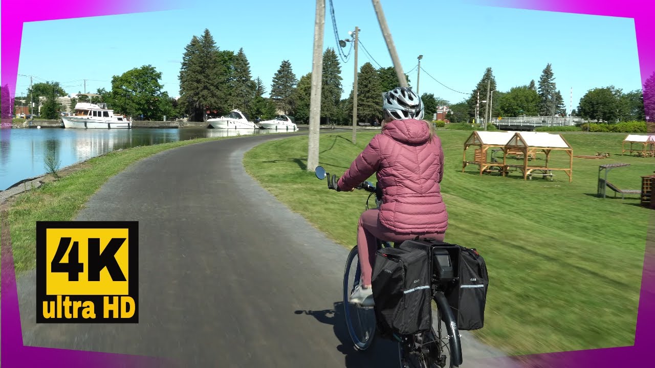 véloroute, route verte 1, canal de Chambly entre St-Jean et Chambly, 4K