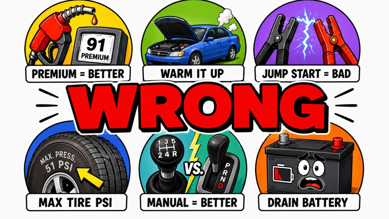 Car Myths You Believe That Are Totally Wrong
