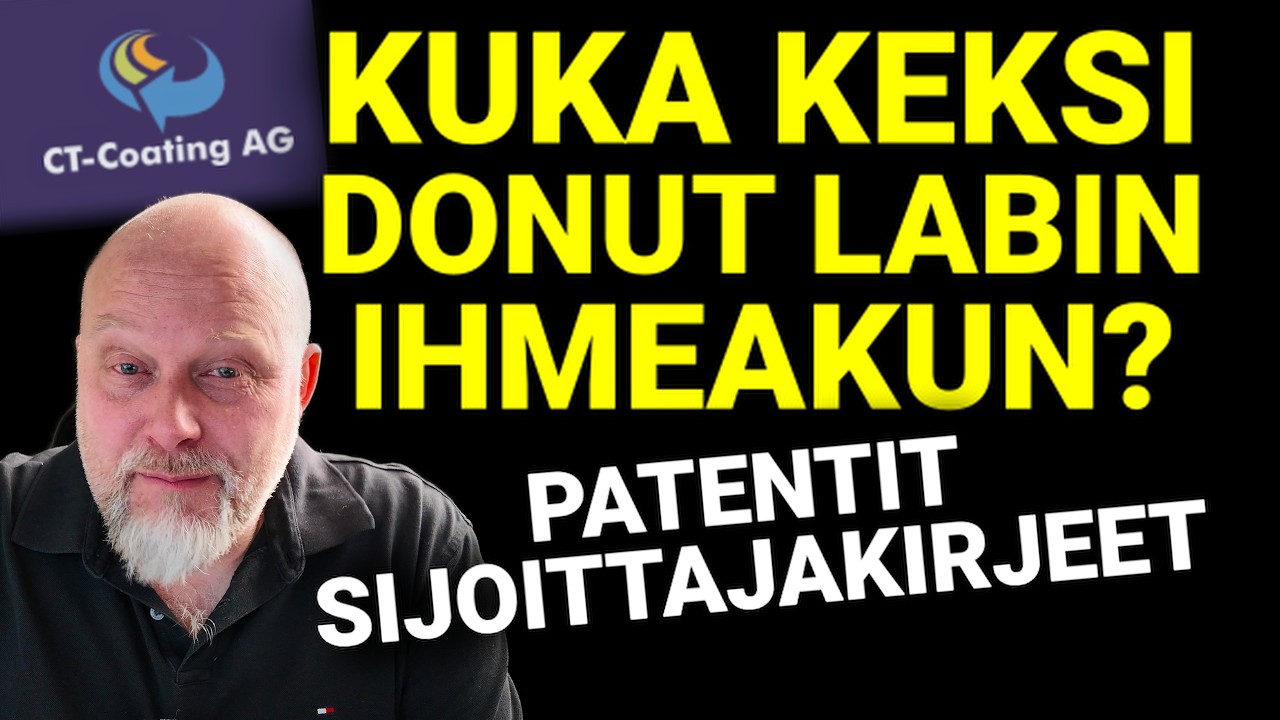 Kuka keksi Donut Labin ihmeakun? Patentit ja sijoittajakirjeet