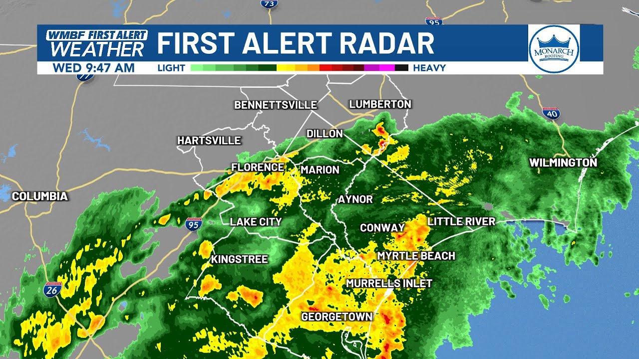 REPLAY: Update on rain, wind in Myrtle Beach area