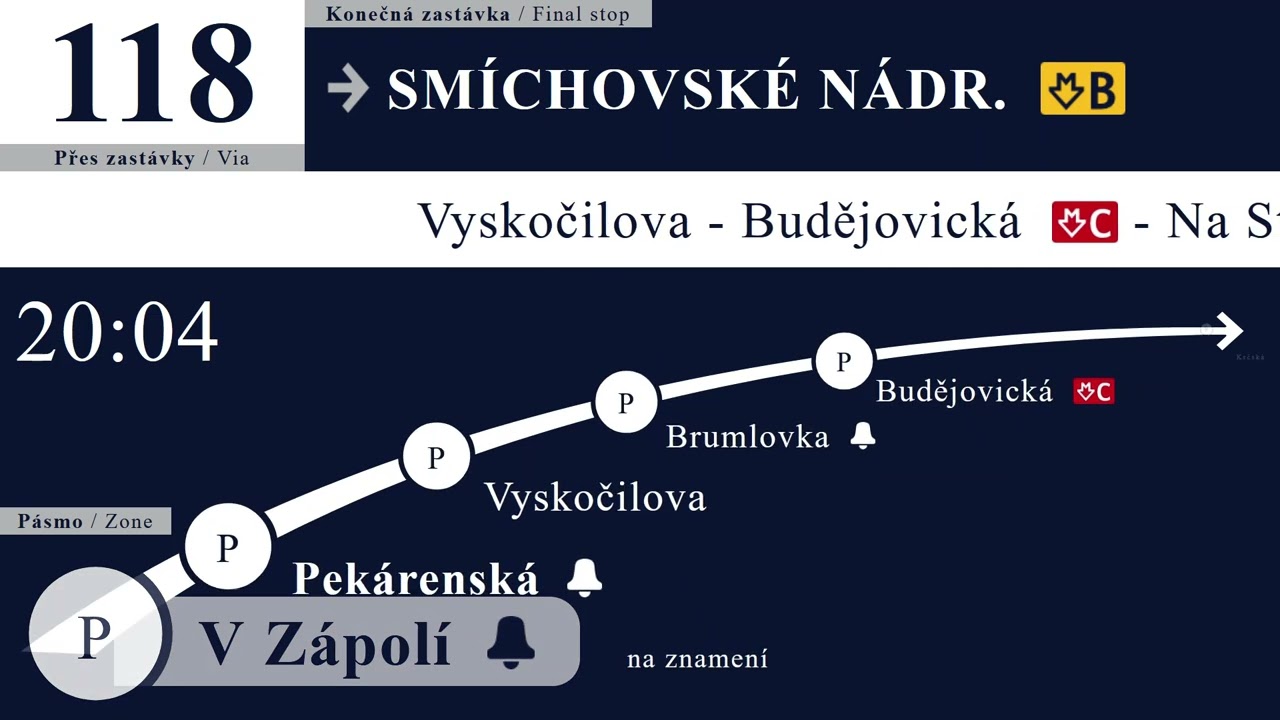 Mypol DPP linka 118 tam a zpátky