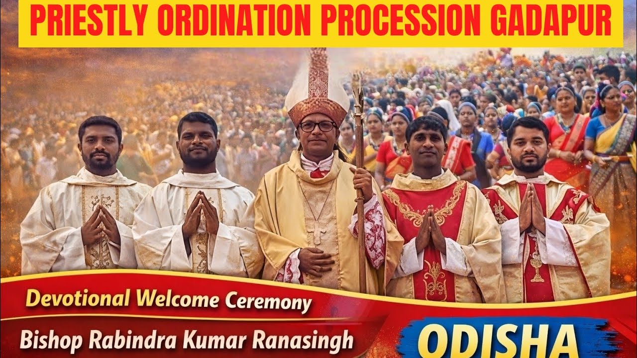 Grand Priestly Ordination Procession | Traditional Welcome | Bishop Rabindra Kumar Ranasingh,Odisha