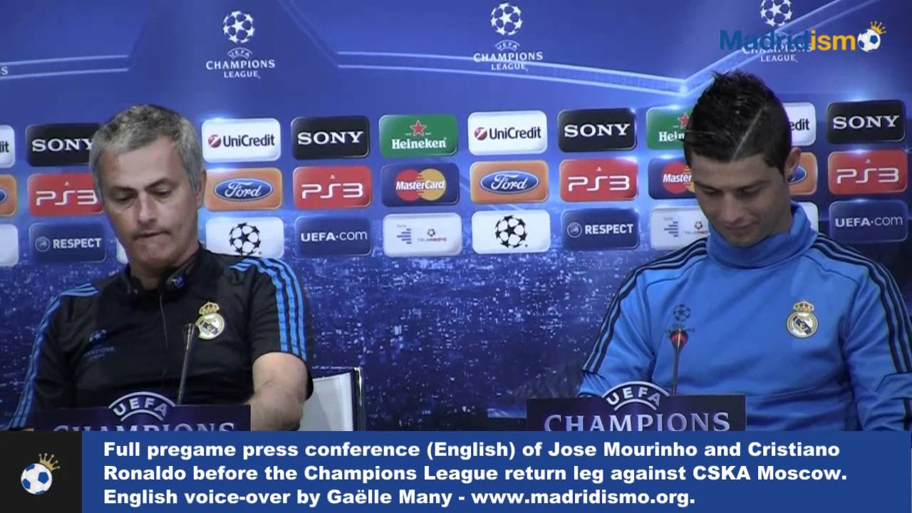 Full Mourinho and Cristiano Ronaldo Press Conference in English, Prematch CSKA Moscow