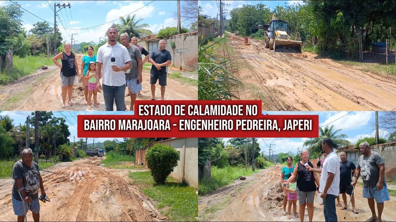 🚨 SITUAÇÃO LAMENTÁVEL EM JAPERI! Rua Ari Parreiras virou um lamaçal no Bairro Marajoara