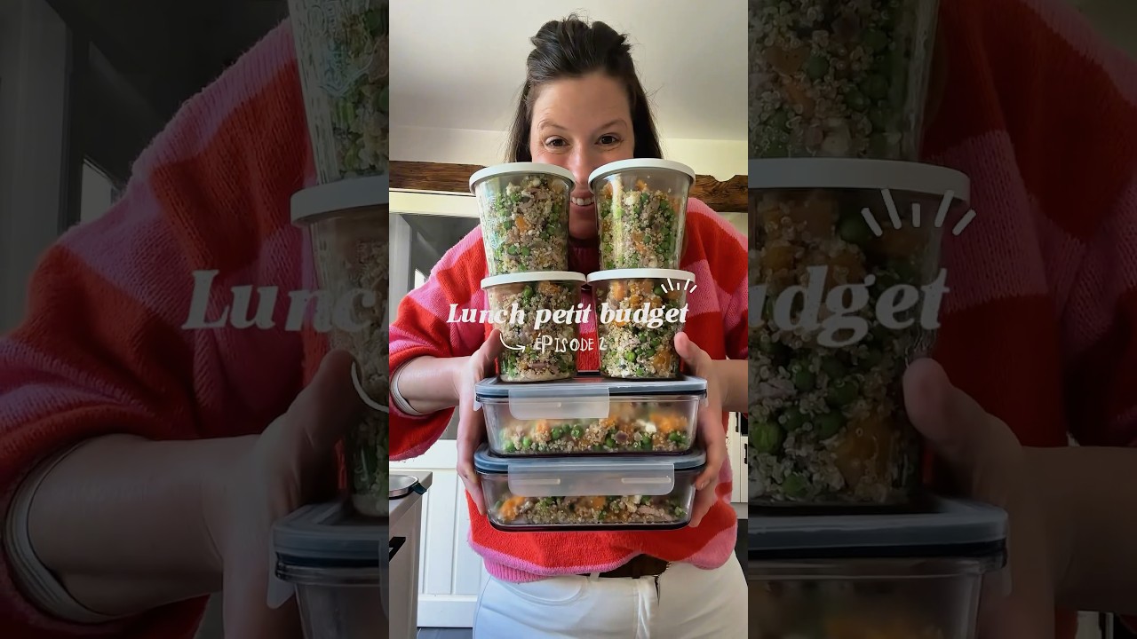 🎬 Lunch petit budget : &eacute;pisode 2 #lunch #mealprep #batchcooking  #lunchbox