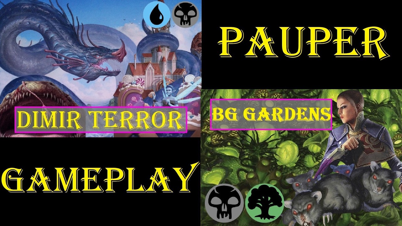 Dimir Terror Vs Golgari Gardens [PAUPER] | Gameplay Ao Vivo #mtgpauper #mtgpaupergameplay