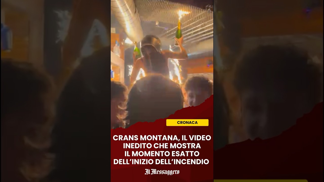 Crans Montana, il video inedito: cos&igrave; inizia l'incendio