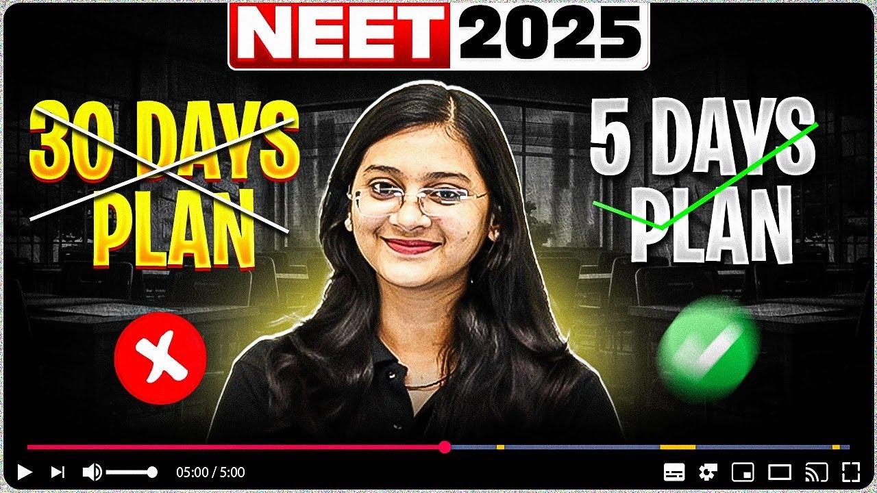 Forget the 30-Day Plan! ✅ Try This 5-Day Formula & See Instant Results! 🚀 | NEET 2025