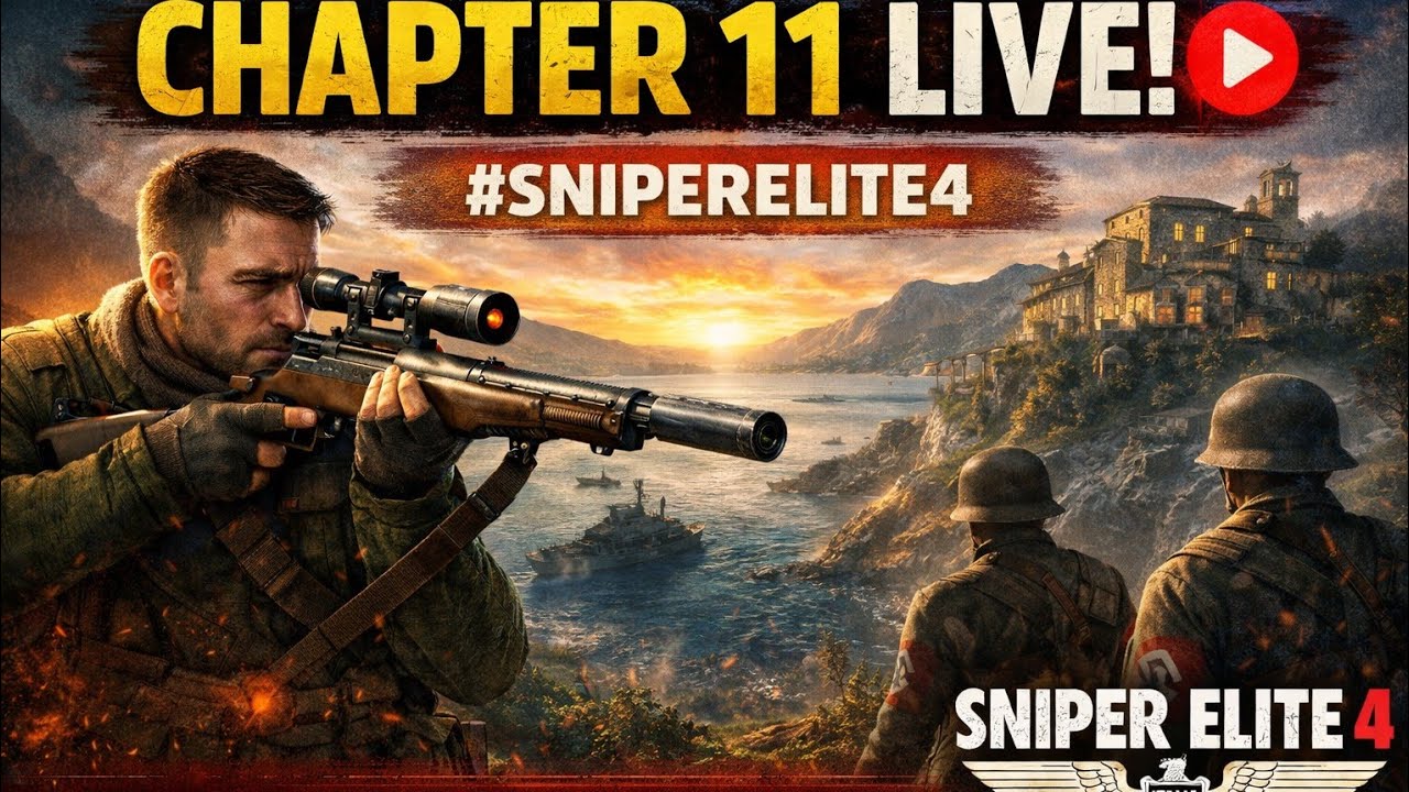 SNIPER ELITE 4 LIVE 🔴 | Chapter 11 Mission 🎯 | PS4 | Hindi Commentary
