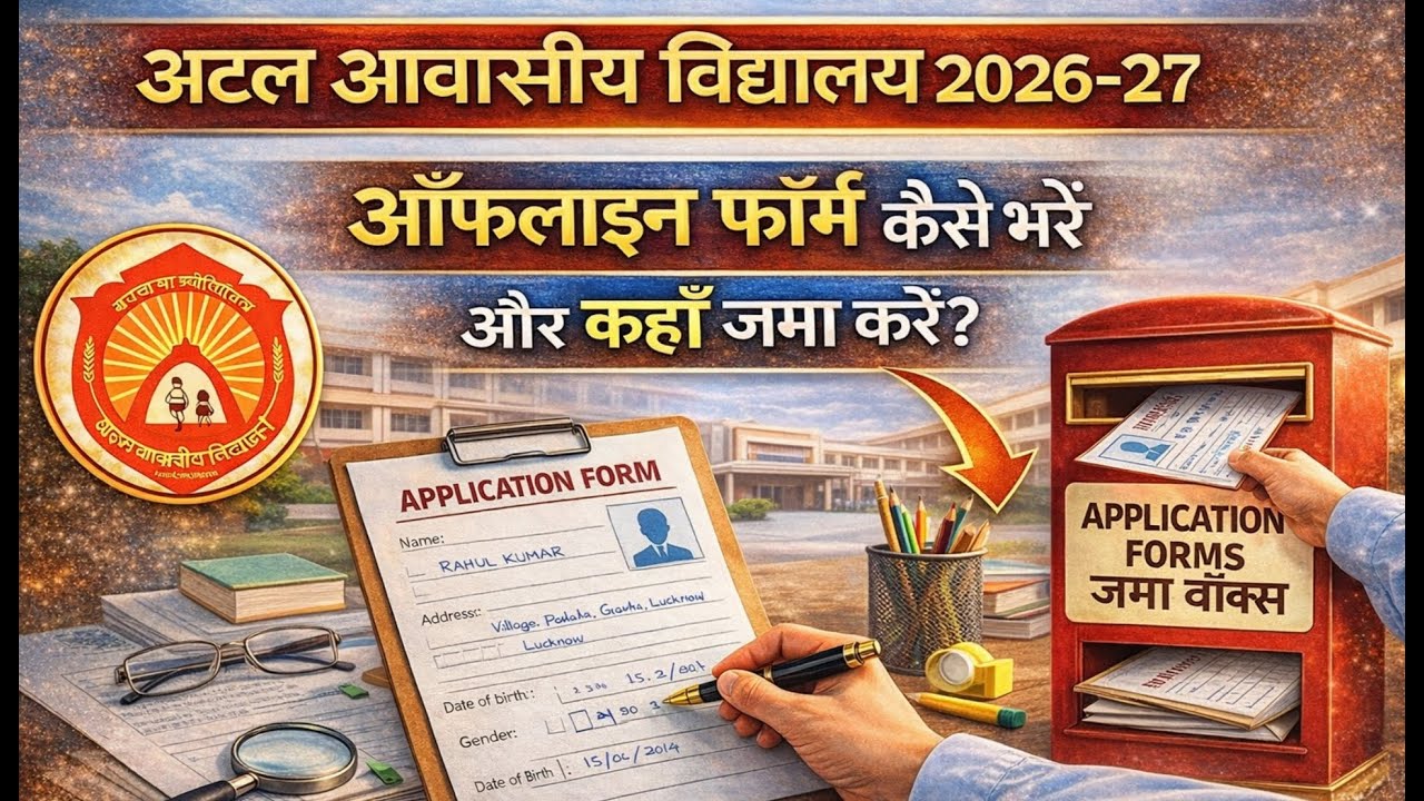 अटल आवासीय विद्यालय 2026-27 | ऑनलाइन फॉर्म कैसे भरें | फॉर्म कहां जमा करें | पूरी जानकारी