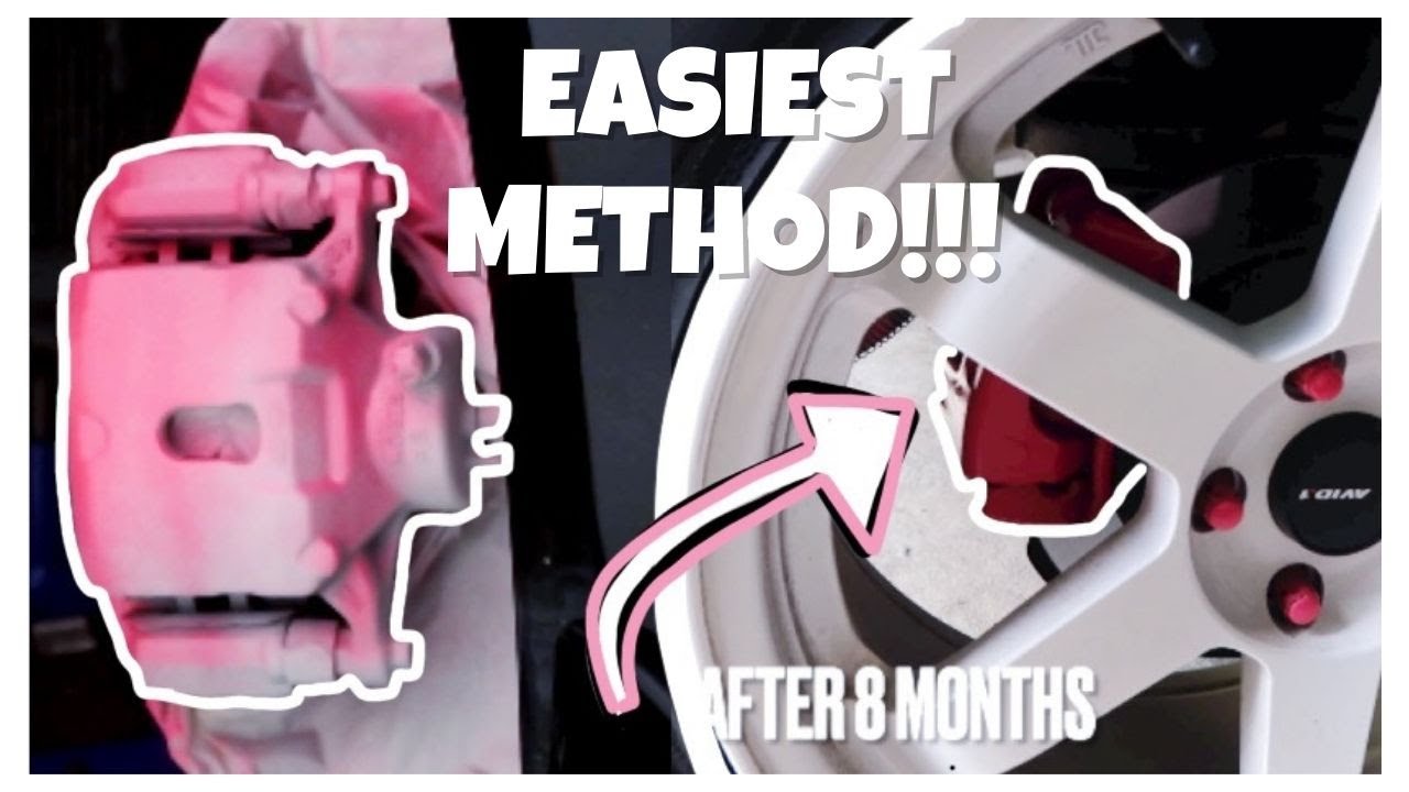 SPRAYING MY BRAKE CALIPERS HOT PINK! (DIY) | Easiest Method