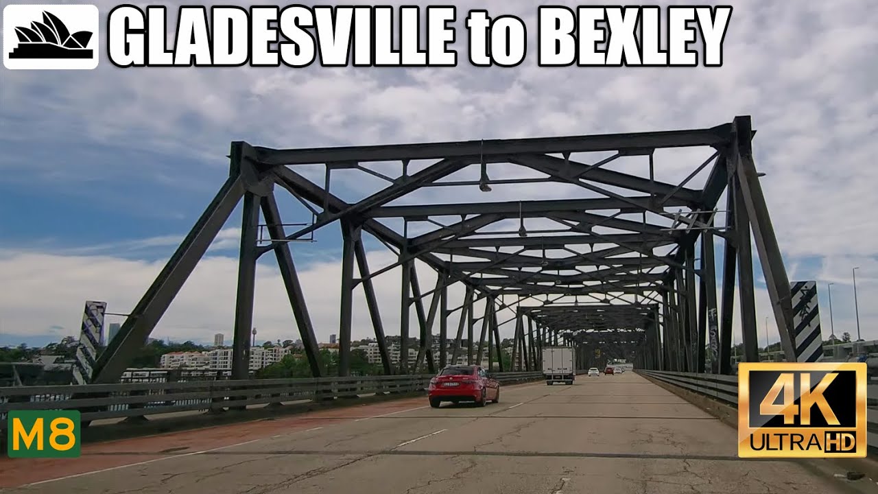 4K Sydney drive: Gladesville to Bexley via M8, Airport & Forest Road
