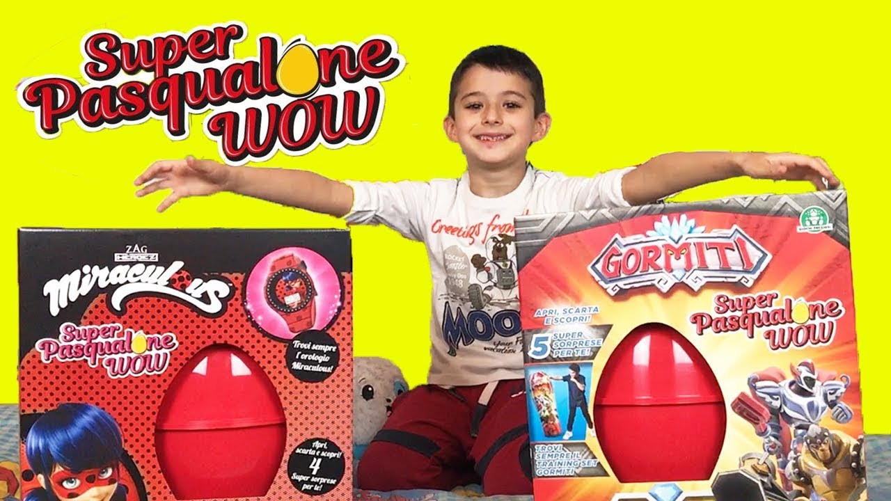 SUPER PASQUALONE MIRACULOUS E GORMITI - Davvero wow!! - TOYS REVIEW