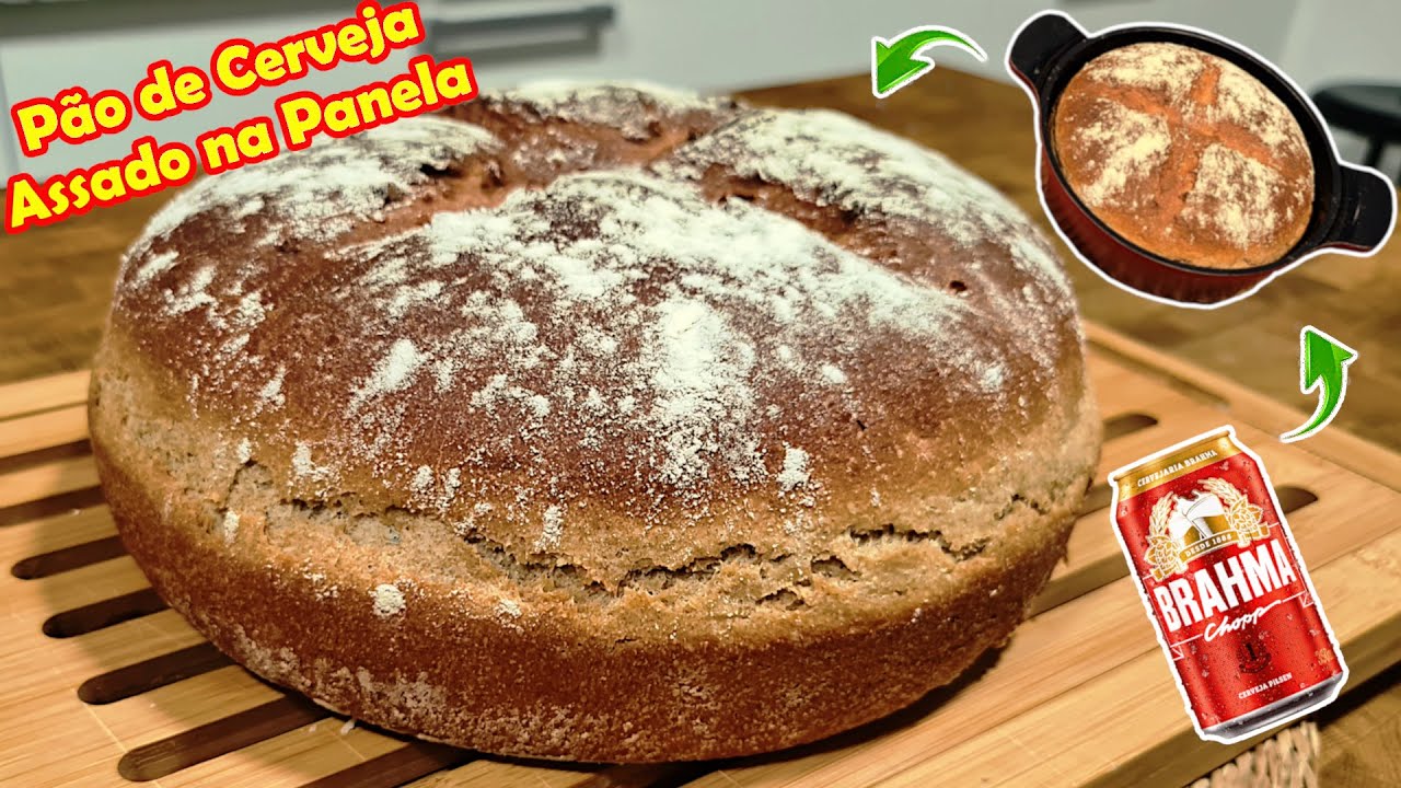 PÃO DE CERVEJA E MEL MUITO ESPECIAL / VERY SPECIAL BEER AND HONEY BREAD
