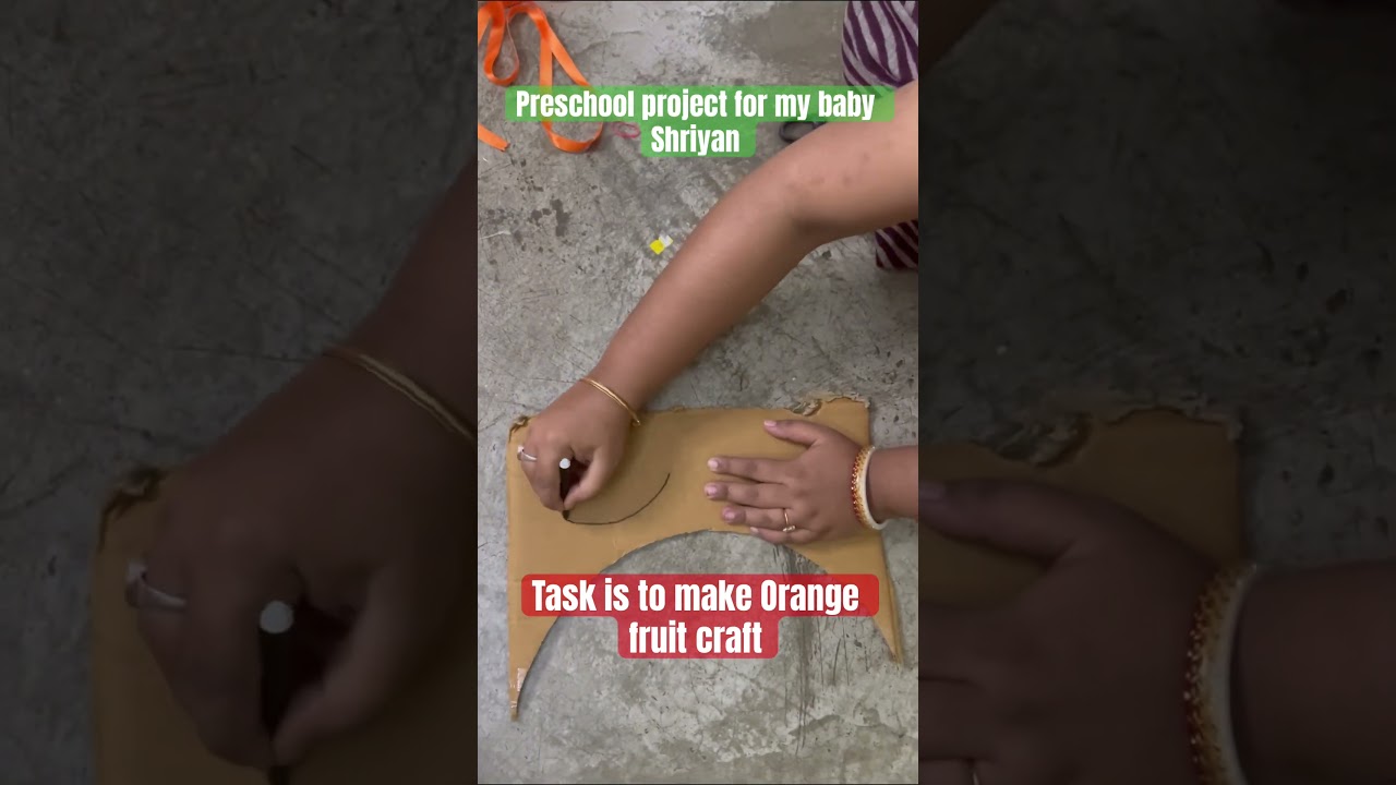Pre-School Orange get up in Fruit Day celebration #shorts #preschoolactivities #easycrafts