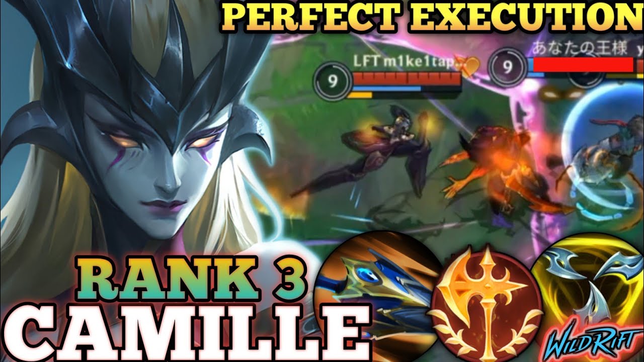 CAMILLE UNSTOPPABLE IN TOPLANE! NO DEATH MVP PLAY- TOP 3 GLOBAL CAMILLE BY LFT m1ke1tapper-WILD RIFT