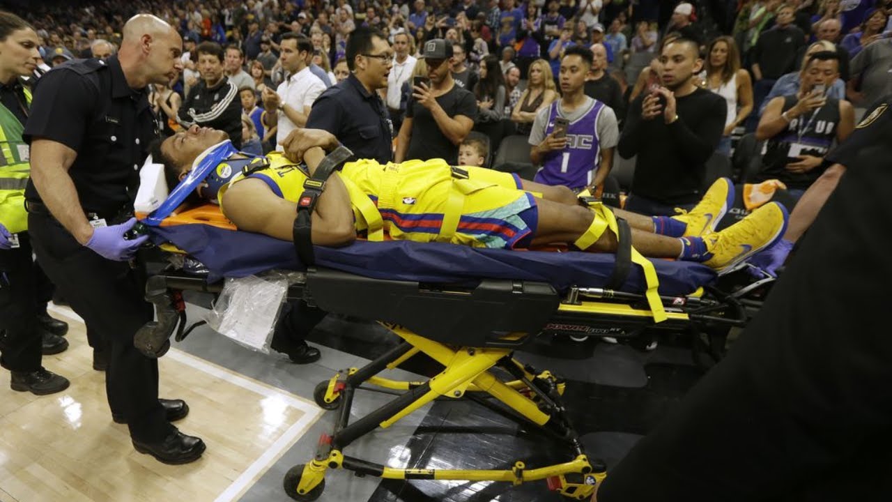 Patrick McCaw Scary INJURY  Warriors vs Kings | March 31, 2018 | 2018 NBA Season #crazy #shorts