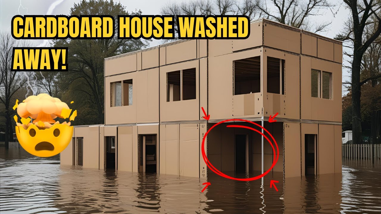 Cardboard House Destroyed in Heavy Flood | Realistic Disaster Trailer #part1