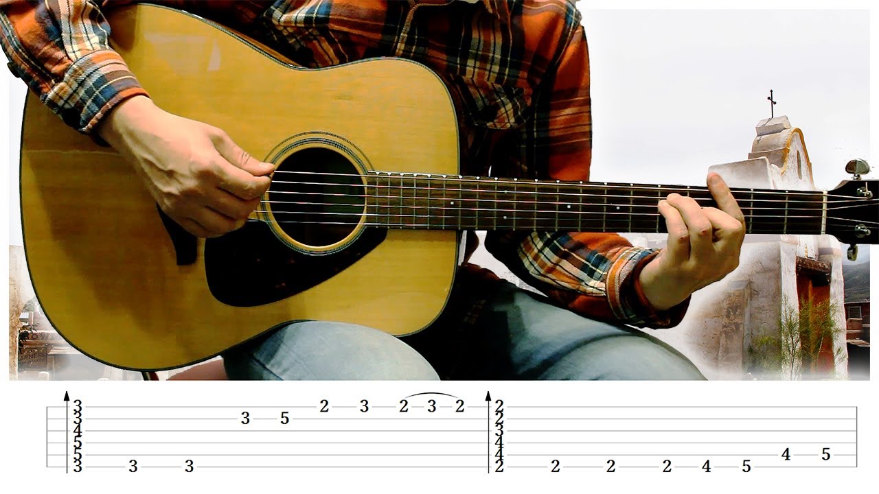 Spanish Midday [Easy Spanish Melody] Acoustic Guitar Lesson w/ Tabs!