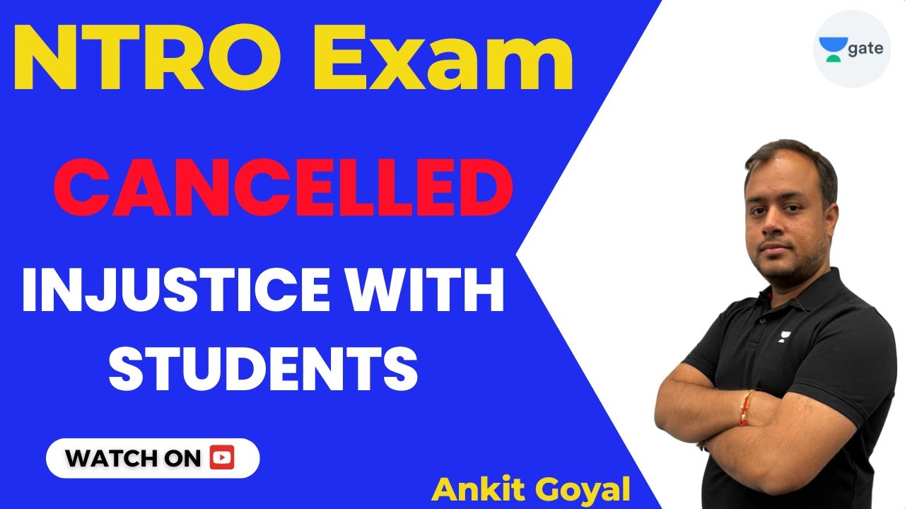 NTRO Exam Cancelled 😡😡 | Injustice with Students | Ankit Goyal #ankitese #onemanarmy