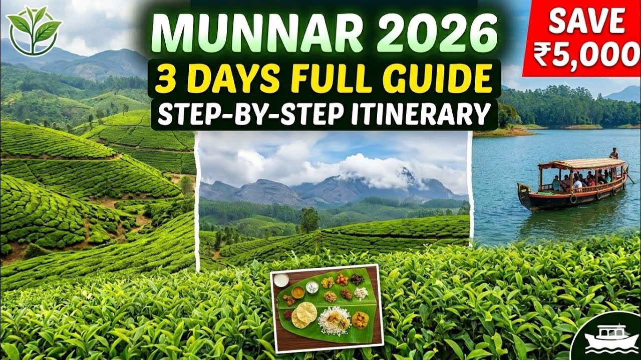 Munnar 3 Days Trip Plan 2026: Don't Waste Money! ❌ | Budget, Hotels & Perfect Itinerary 🌿