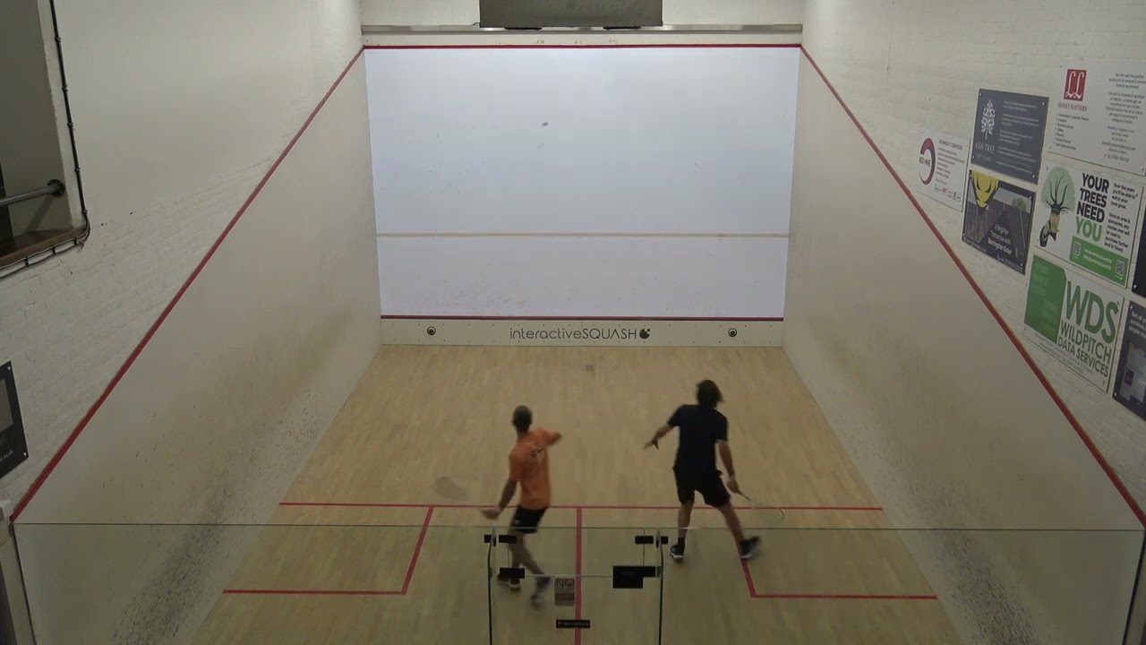 Norfolk Squash Closed Mens O45  Matt Johnson v Dave Gouldby game 1