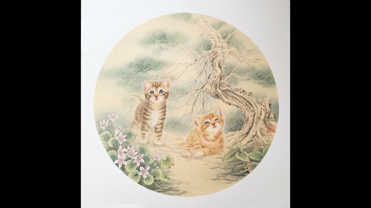 Cat -Traditional Chinese Painting/中国工笔画 猫/Episode 04