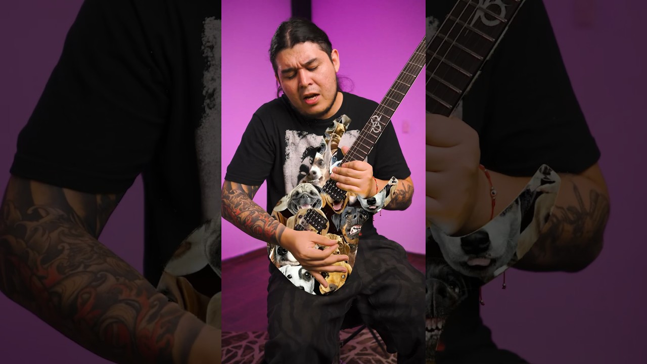 Esta guitarra cambia de color!!! 🤯😱 #shorts