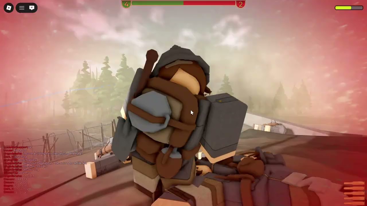 long pordier at war round (roblox)